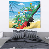Martinique Christmas Tapestry Santa Hummingbird - Wonder Print Shop