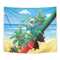 Martinique Christmas Tapestry Santa Hummingbird - Wonder Print Shop