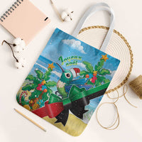 Martinique Christmas Tote Bag Santa Hummingbird - Wonder Print Shop