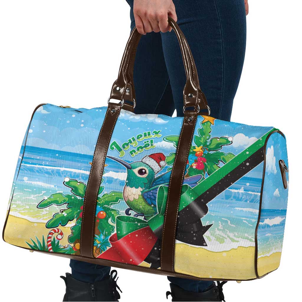 Martinique Christmas Travel Bag Santa Hummingbird - Wonder Print Shop