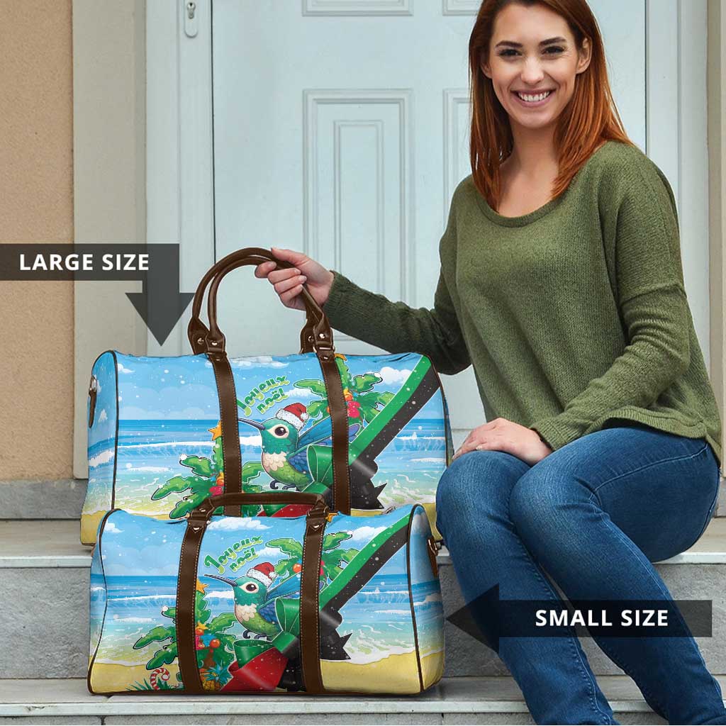Martinique Christmas Travel Bag Santa Hummingbird - Wonder Print Shop
