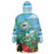 Martinique Christmas Wearable Blanket Hoodie Santa Hummingbird - Wonder Print Shop