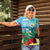 Martinique Christmas Women Polo Shirt Santa Hummingbird - Wonder Print Shop