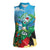 Martinique Christmas Women Sleeveless Polo Shirt Santa Hummingbird - Wonder Print Shop