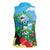 Martinique Christmas Women Sleeveless Polo Shirt Santa Hummingbird - Wonder Print Shop