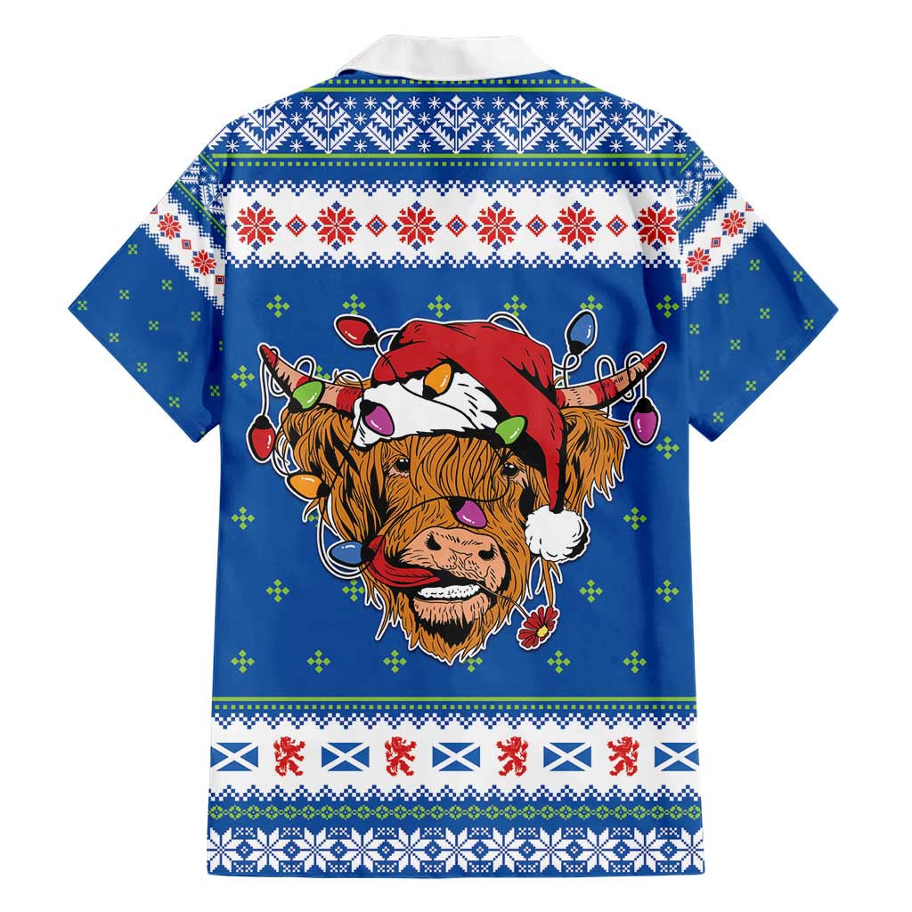 Scotland Christmas Hawaiian Shirt Mooey Xmas Highland Cow LT05 - Wonder Print Shop