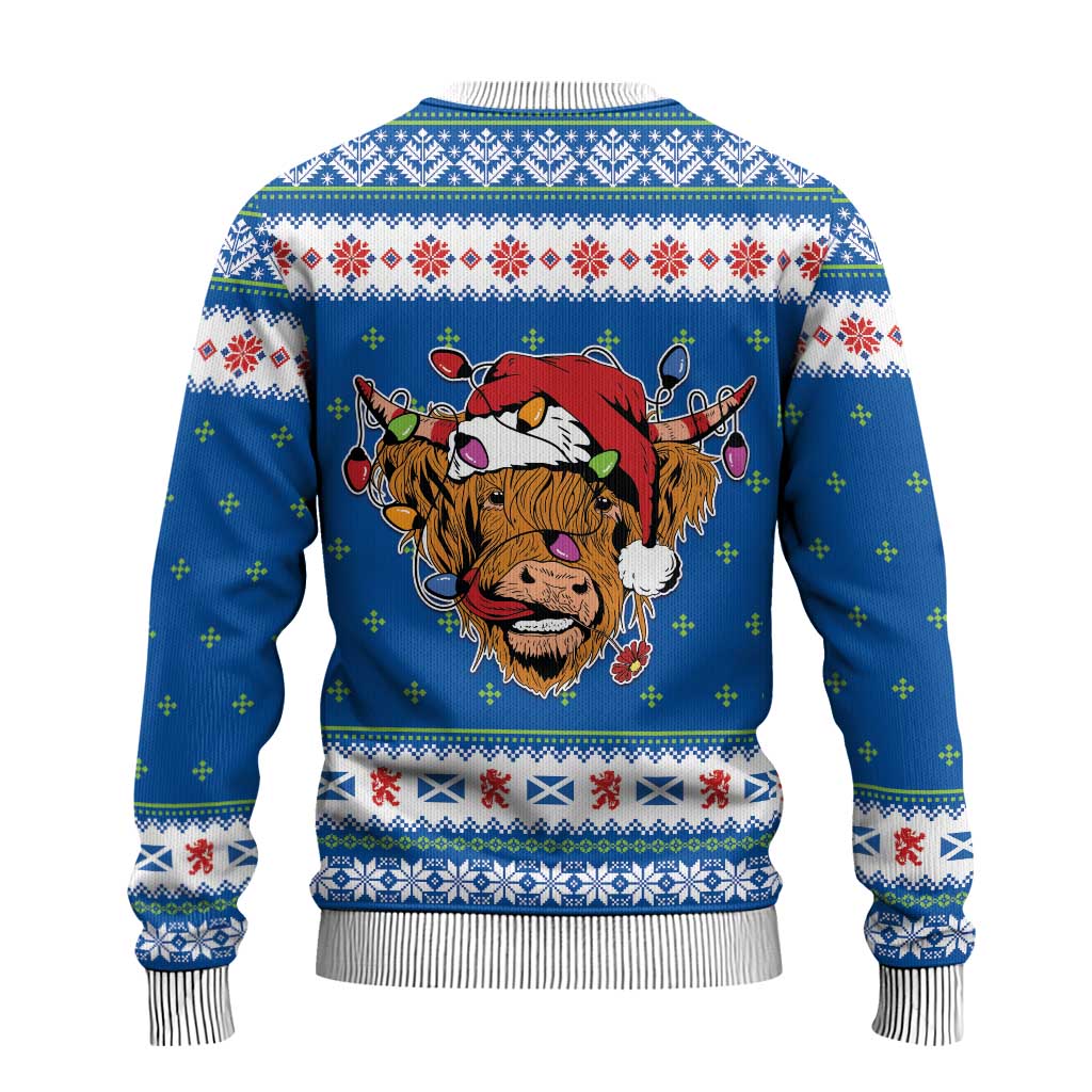 Scotland Christmas Ugly Christmas Sweater Mooey Xmas Highland Cow LT05 - Wonder Print Shop