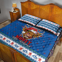 Scotland Christmas Quilt Bed Set Mooey Xmas Highland Cow LT05 - Wonder Print Shop