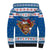 Scotland Christmas Sherpa Hoodie Mooey Xmas Highland Cow LT05 - Wonder Print Shop