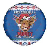 Scotland Christmas Spare Tire Cover Mooey Xmas Highland Cow LT05 - Wonder Print Shop
