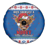 Scotland Christmas Spare Tire Cover Mooey Xmas Highland Cow LT05 - Wonder Print Shop