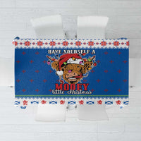 Scotland Christmas Tablecloth Mooey Xmas Highland Cow LT05 - Wonder Print Shop