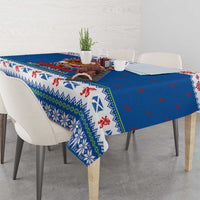 Scotland Christmas Tablecloth Mooey Xmas Highland Cow LT05 - Wonder Print Shop