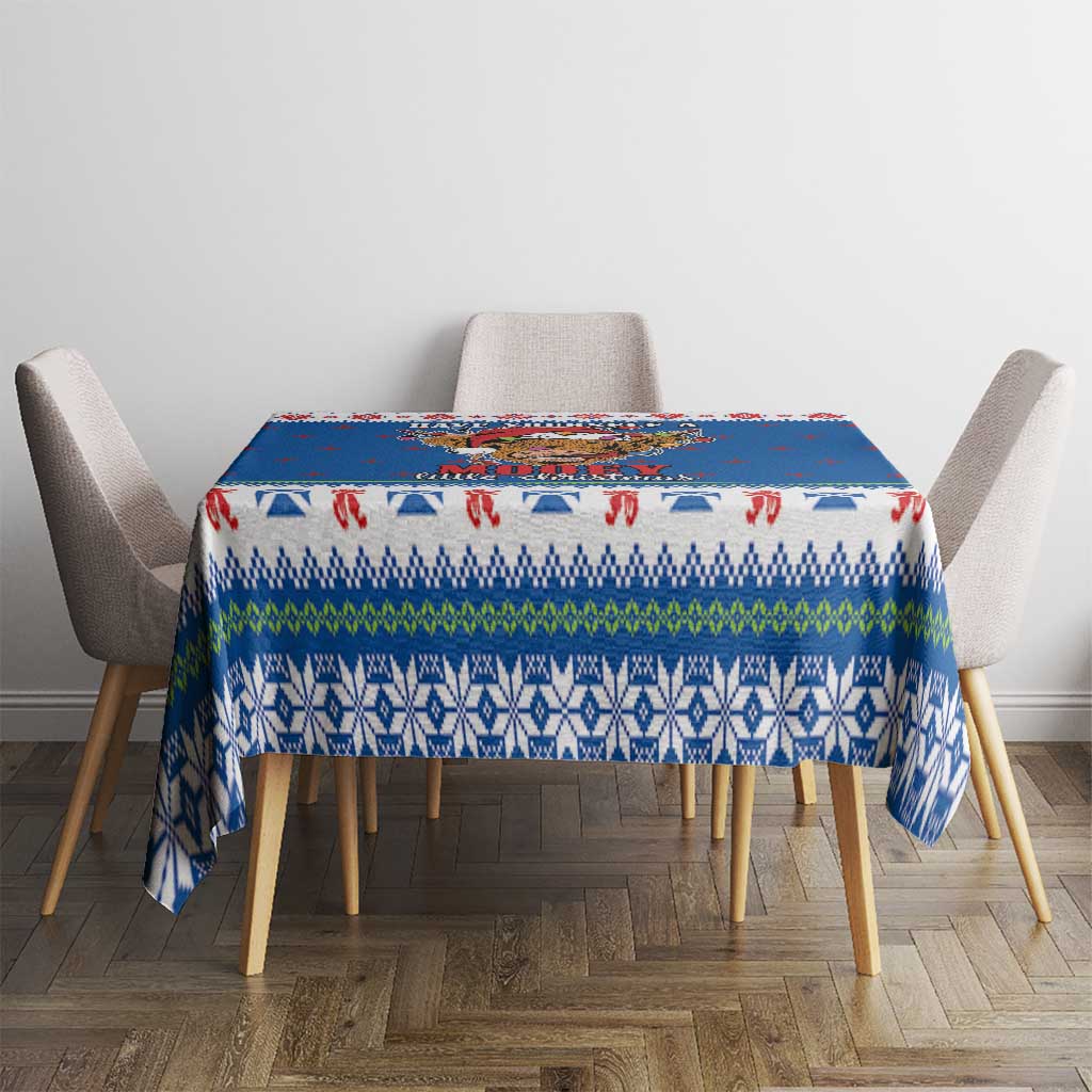 Scotland Christmas Tablecloth Mooey Xmas Highland Cow LT05 - Wonder Print Shop