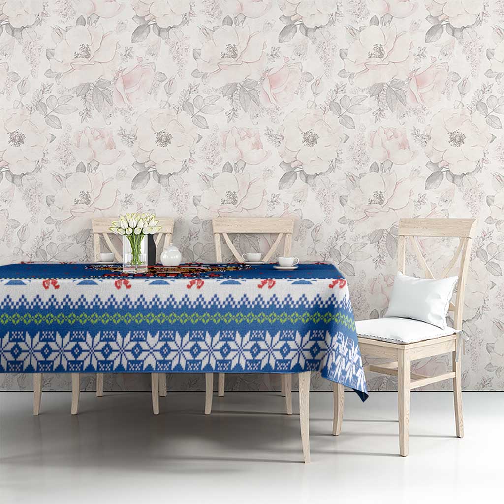 Scotland Christmas Tablecloth Mooey Xmas Highland Cow LT05 - Wonder Print Shop