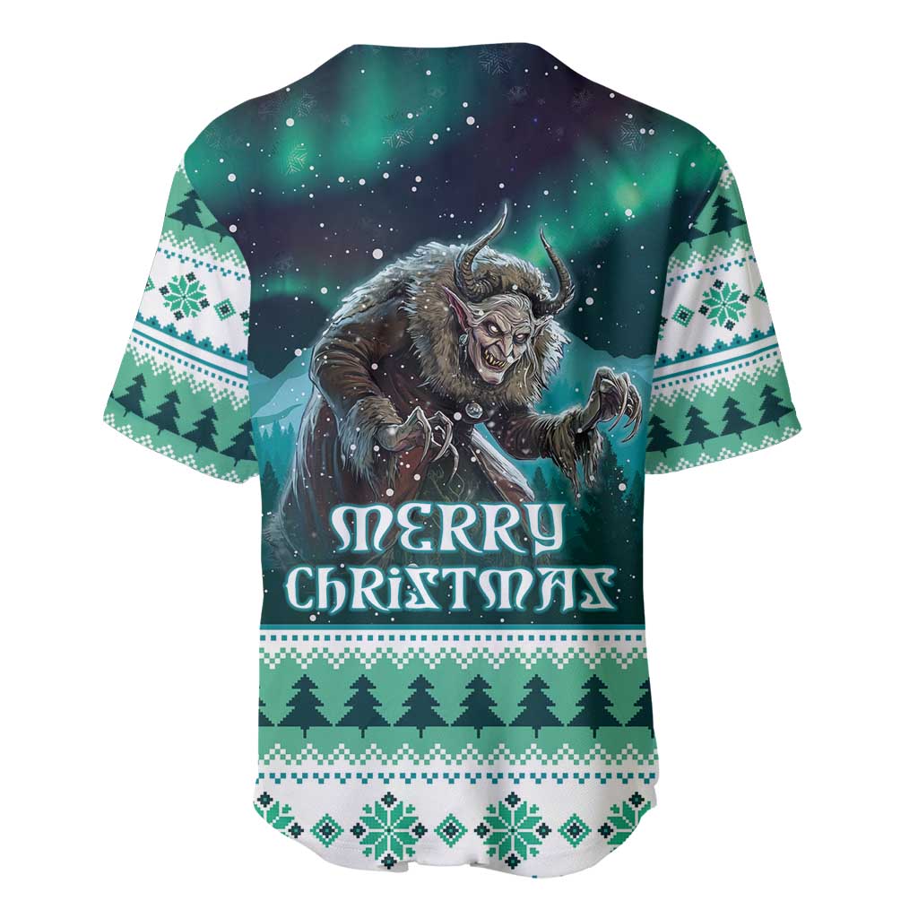 Iceland Christmas Baseball Jersey Icelandic Folklore Evil Mother Gryla LT05 - Wonder Print Shop
