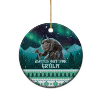 Iceland Christmas Ceramic Ornament Icelandic Folklore Evil Mother Gryla LT05 - Wonder Print Shop