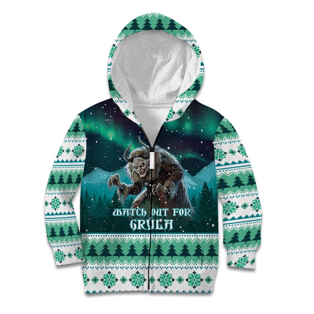 Iceland Christmas Kid Hoodie Icelandic Folklore Evil Mother Gryla LT05 - Wonder Print Shop