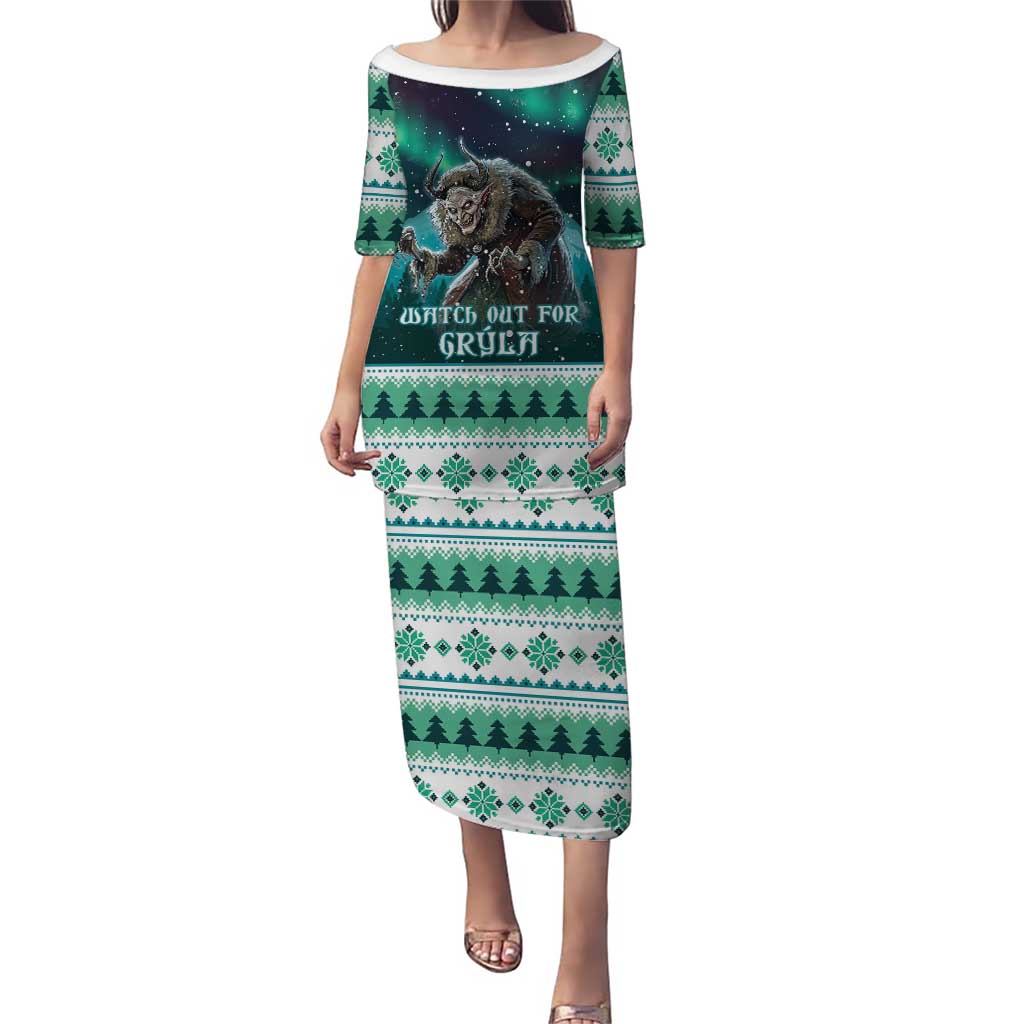 Iceland Christmas Puletasi Icelandic Folklore Evil Mother Gryla LT05 - Wonder Print Shop