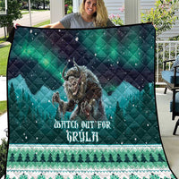 Iceland Christmas Quilt Icelandic Folklore Evil Mother Gryla LT05 - Wonder Print Shop