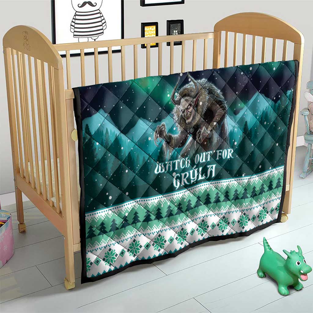 Iceland Christmas Quilt Icelandic Folklore Evil Mother Gryla LT05 - Wonder Print Shop