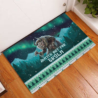 Iceland Christmas Rubber Doormat Icelandic Folklore Evil Mother Gryla LT05 - Wonder Print Shop