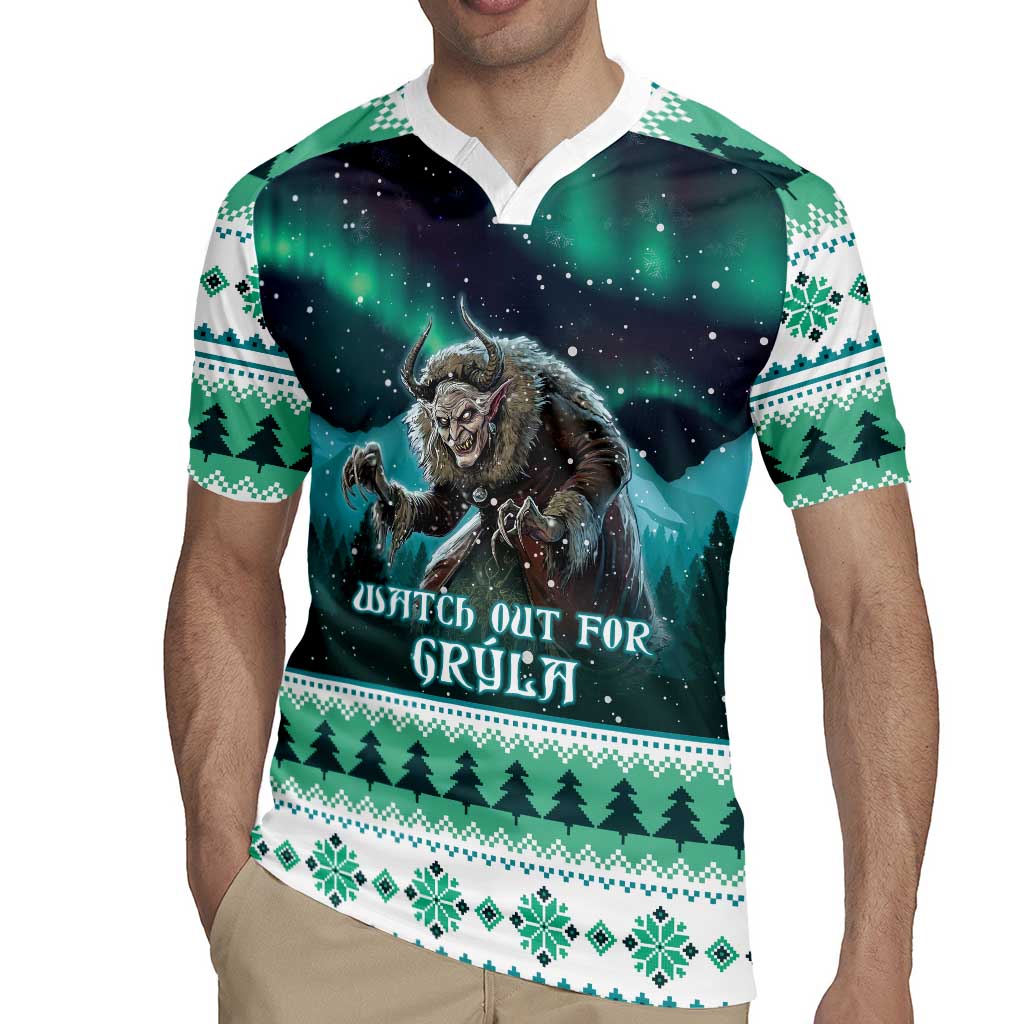 Iceland Christmas Rugby Jersey Icelandic Folklore Evil Mother Gryla LT05 - Wonder Print Shop
