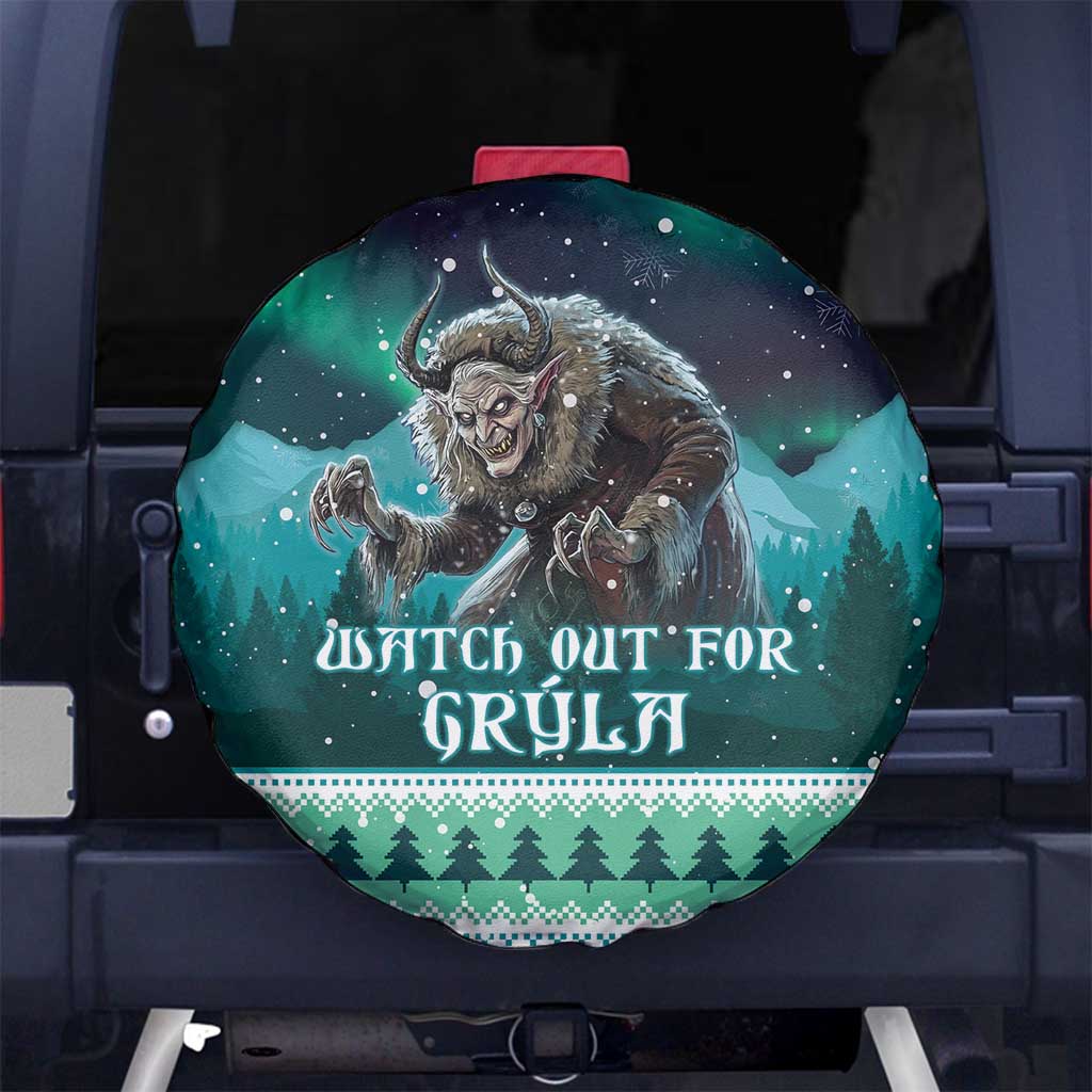 Iceland Christmas Spare Tire Cover Icelandic Folklore Evil Mother Gryla LT05 - Wonder Print Shop