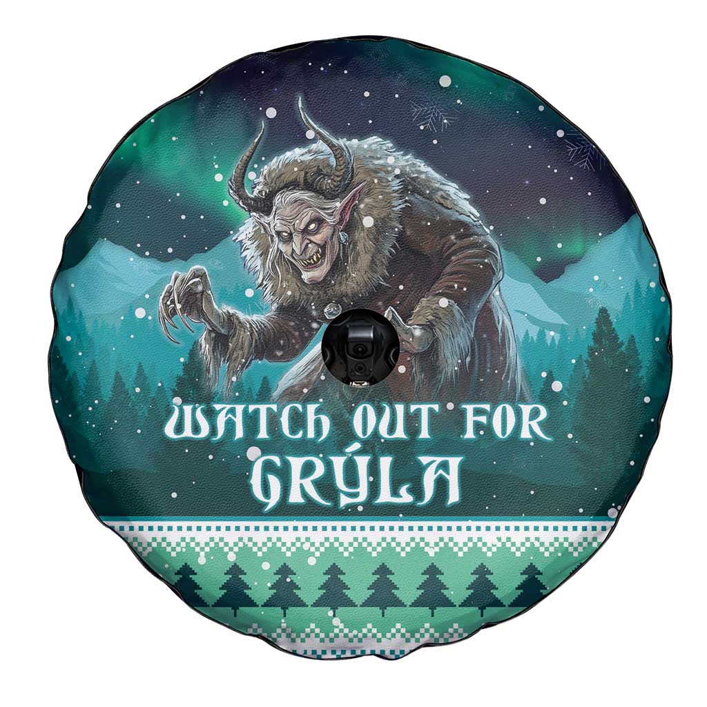 Iceland Christmas Spare Tire Cover Icelandic Folklore Evil Mother Gryla LT05 - Wonder Print Shop