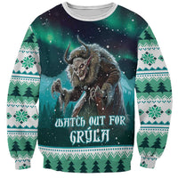 Iceland Christmas Sweatshirt Icelandic Folklore Evil Mother Gryla LT05 - Wonder Print Shop
