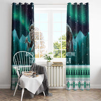 Iceland Christmas Window Curtain Icelandic Folklore Evil Mother Gryla LT05 - Wonder Print Shop