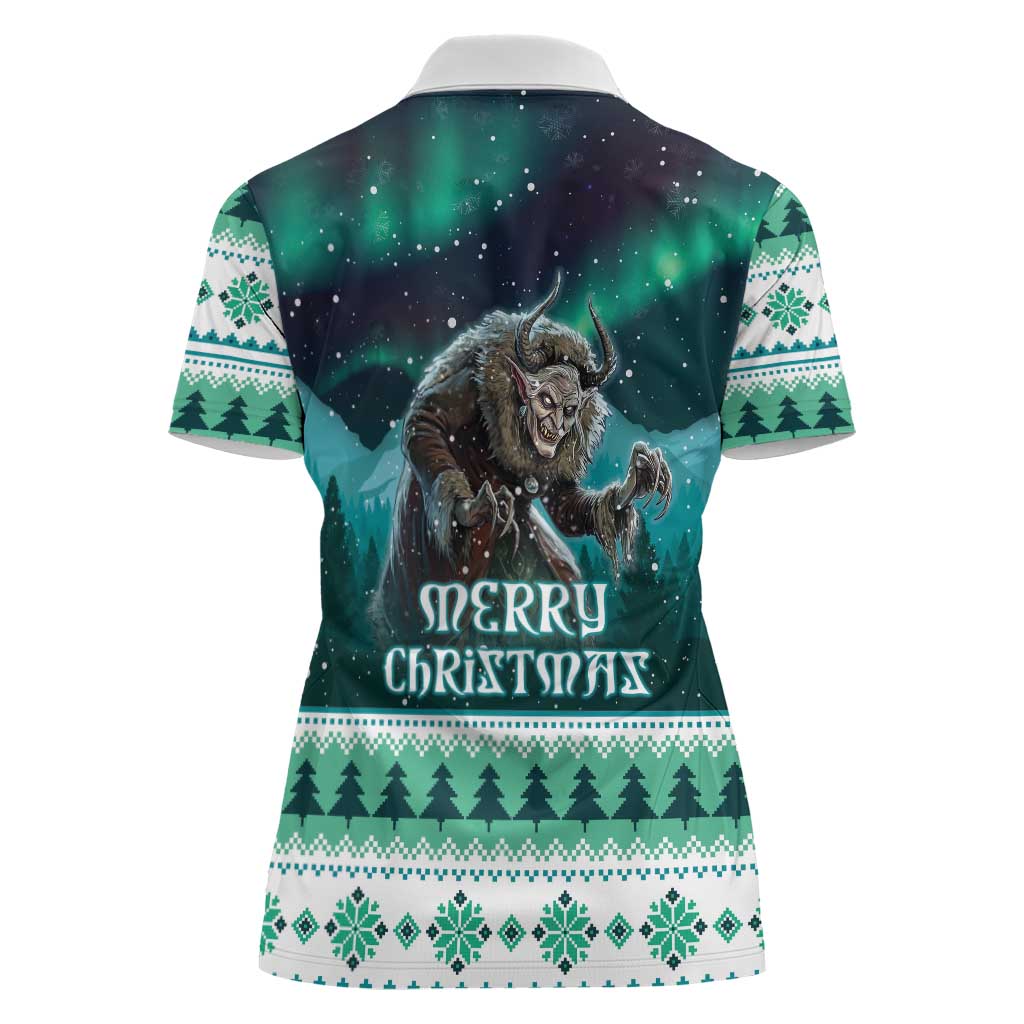 Iceland Christmas Women Polo Shirt Icelandic Folklore Evil Mother Gryla LT05 - Wonder Print Shop