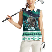 Iceland Christmas Women Sleeveless Polo Shirt Icelandic Folklore Evil Mother Gryla LT05 - Wonder Print Shop