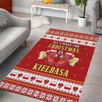 Poland Christmas Area Rug All I Want For Xmas Is Kielbasa LT05 - Wonder Print Shop