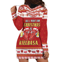Poland Christmas Hoodie Dress All I Want For Xmas Is Kielbasa LT05 - Wonder Print Shop