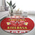 Poland Christmas Round Carpet All I Want For Xmas Is Kielbasa