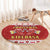 Poland Christmas Round Carpet All I Want For Xmas Is Kielbasa