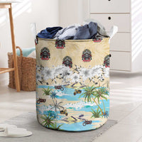 Indian Legendary Motorcycle Laundry Basket Tropical Style - Wonder Print Shop