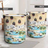 Indian Legendary Motorcycle Laundry Basket Tropical Style - Wonder Print Shop