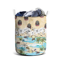 Indian Legendary Motorcycle Laundry Basket Tropical Style - Wonder Print Shop