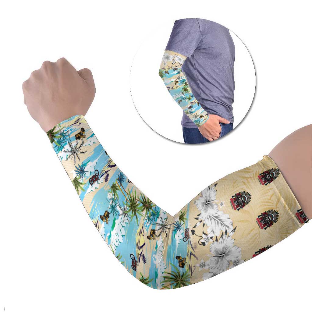 Indian Legendary Motorcycle Arm Sleeves Tropical Style - Wonder Print Shop