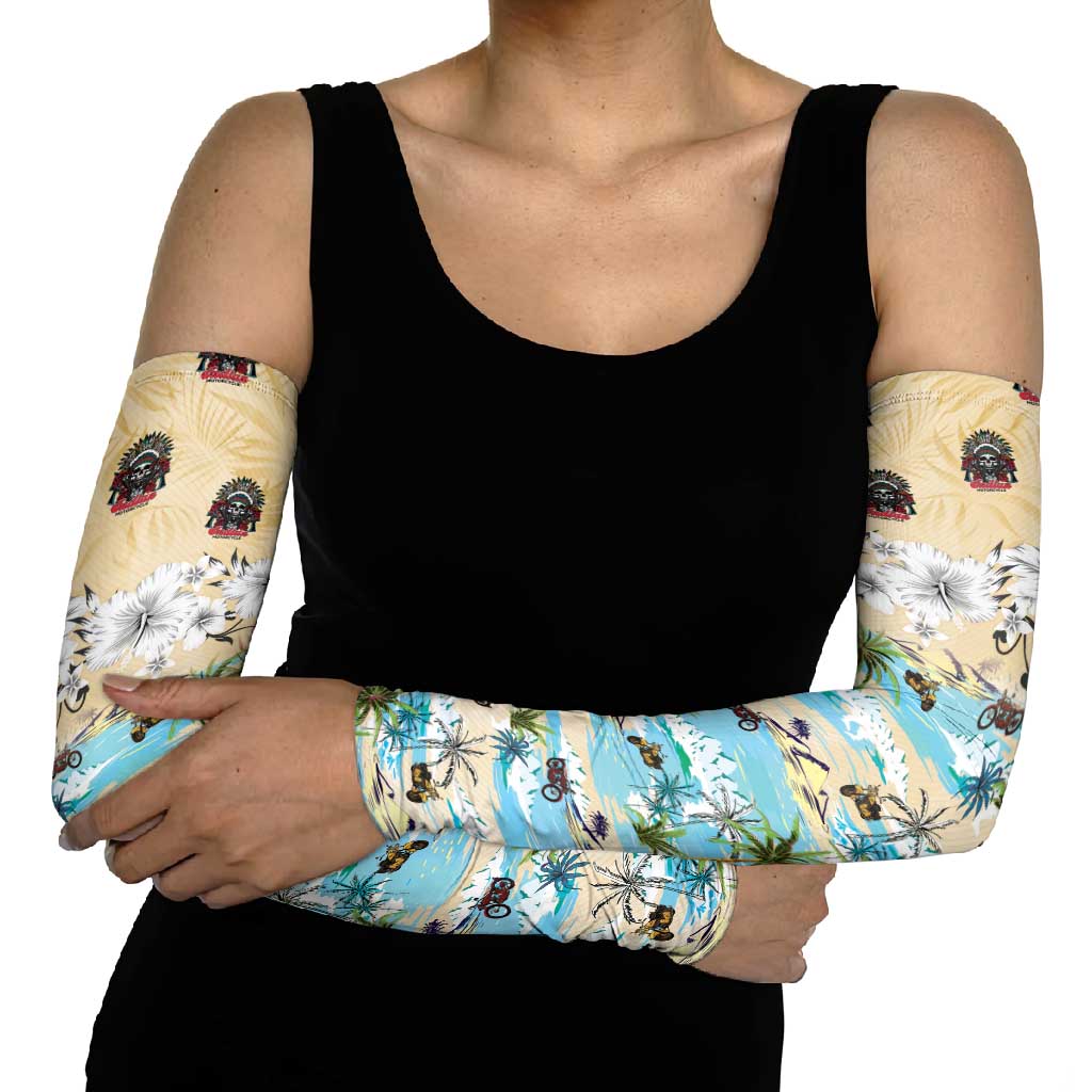 Indian Legendary Motorcycle Arm Sleeves Tropical Style - Wonder Print Shop