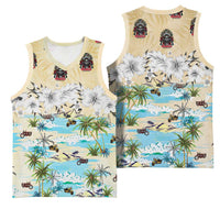 Indian Legendary Motorcycle Basketball Jersey Tropical Style - Wonder Print Shop