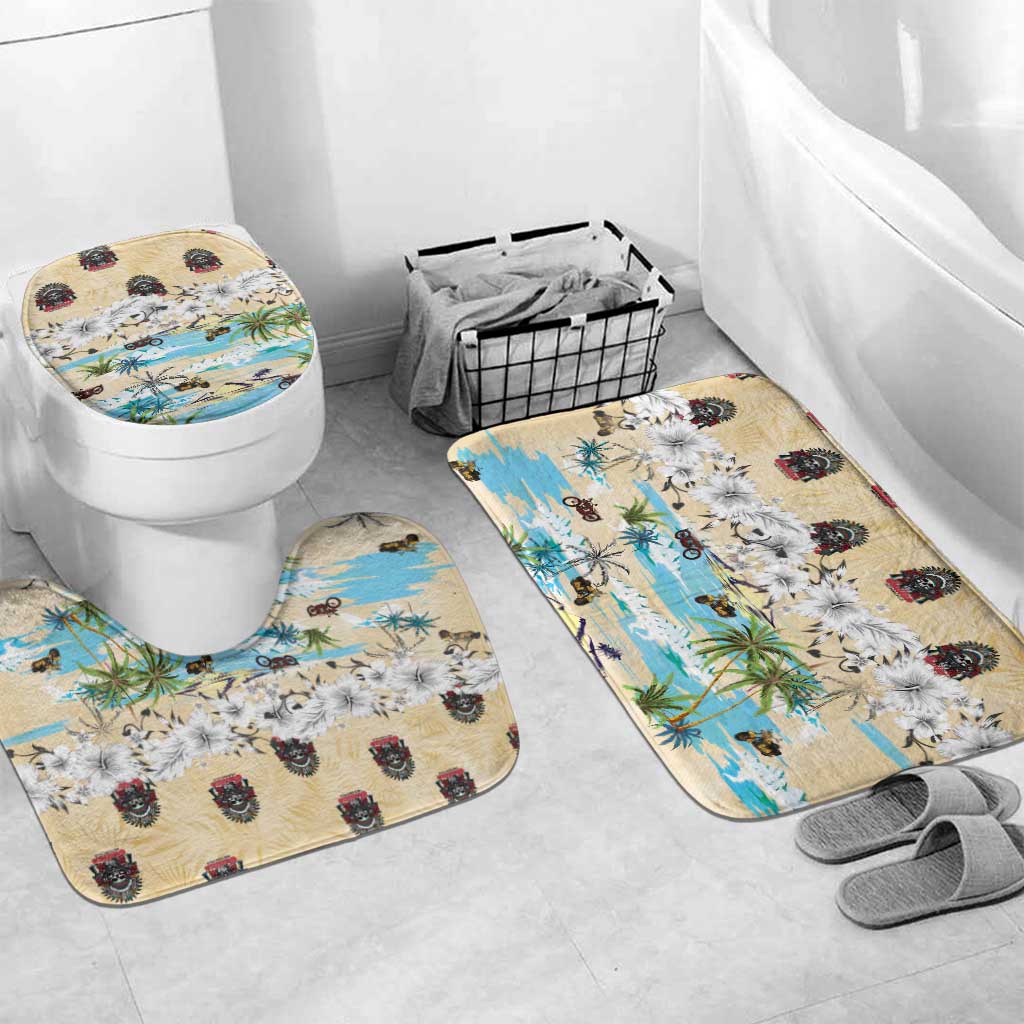 Indian Legendary Motorcycle Bathroom Set Tropical Style - Wonder Print Shop