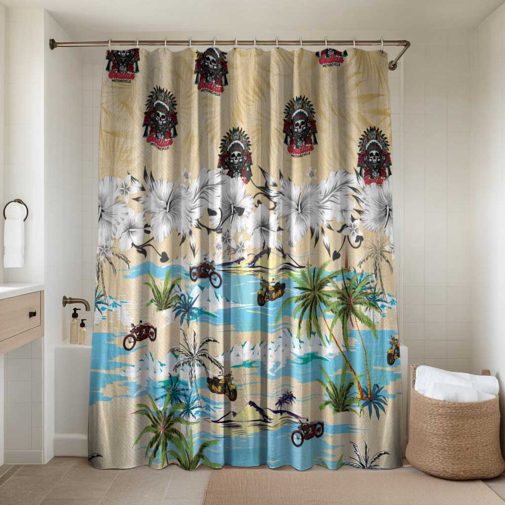 Indian Legendary Motorcycle Bathroom Set Tropical Style - Wonder Print Shop