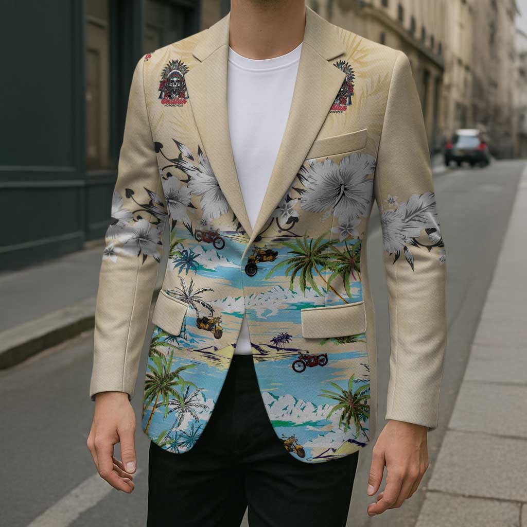 Indian Legendary Motorcycle Blazer Tropical Style - Wonder Print Shop