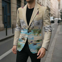 Indian Legendary Motorcycle Blazer Tropical Style - Wonder Print Shop