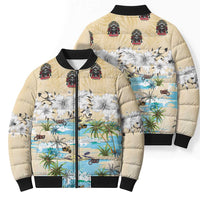 Indian Legendary Motorcycle Bomber Puffer Jacket Tropical Style - Wonder Print Shop