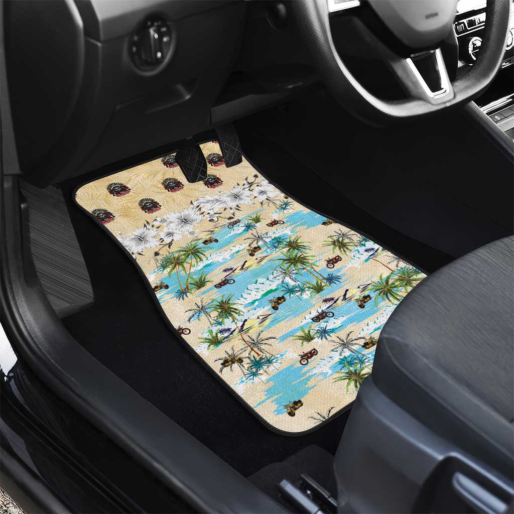Indian Legendary Motorcycle Car Mats Tropical Style - Wonder Print Shop