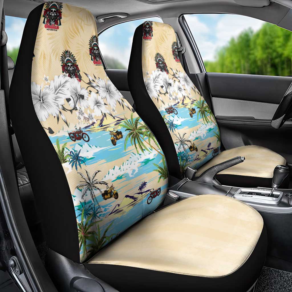 Indian Legendary Motorcycle Car Seat Cover Tropical Style - Wonder Print Shop